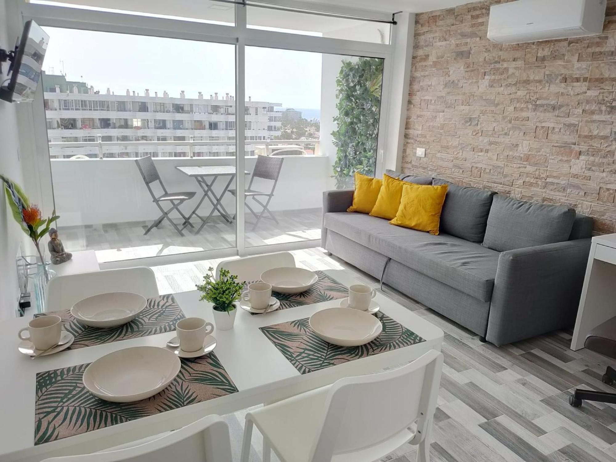 Blue Sky, Apartamento Vista Oceano Playa del Inglés Eksteriør billede